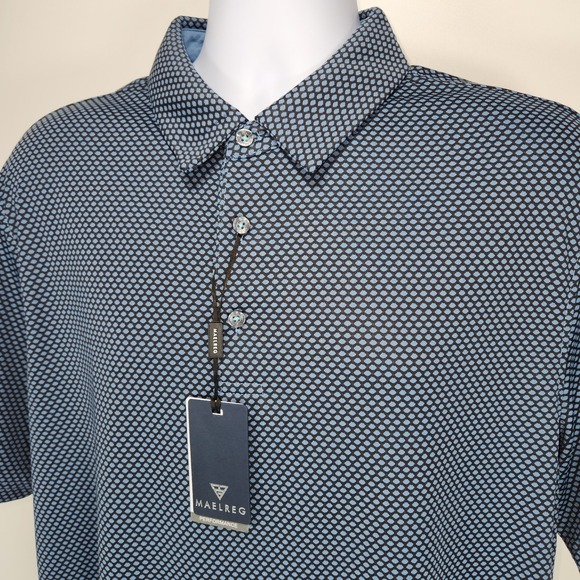 Maelreg Other - NWT Maelreg Performance Polo Blue Men's XL Moisture Wicking Sun Smart Stretch